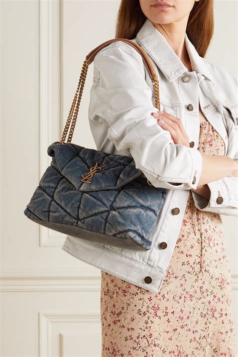 ysl puffer quilted bag|ysl loulou puffer suede.